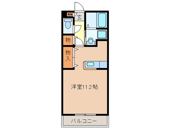 徳和駅 徒歩14分 2階の物件間取画像